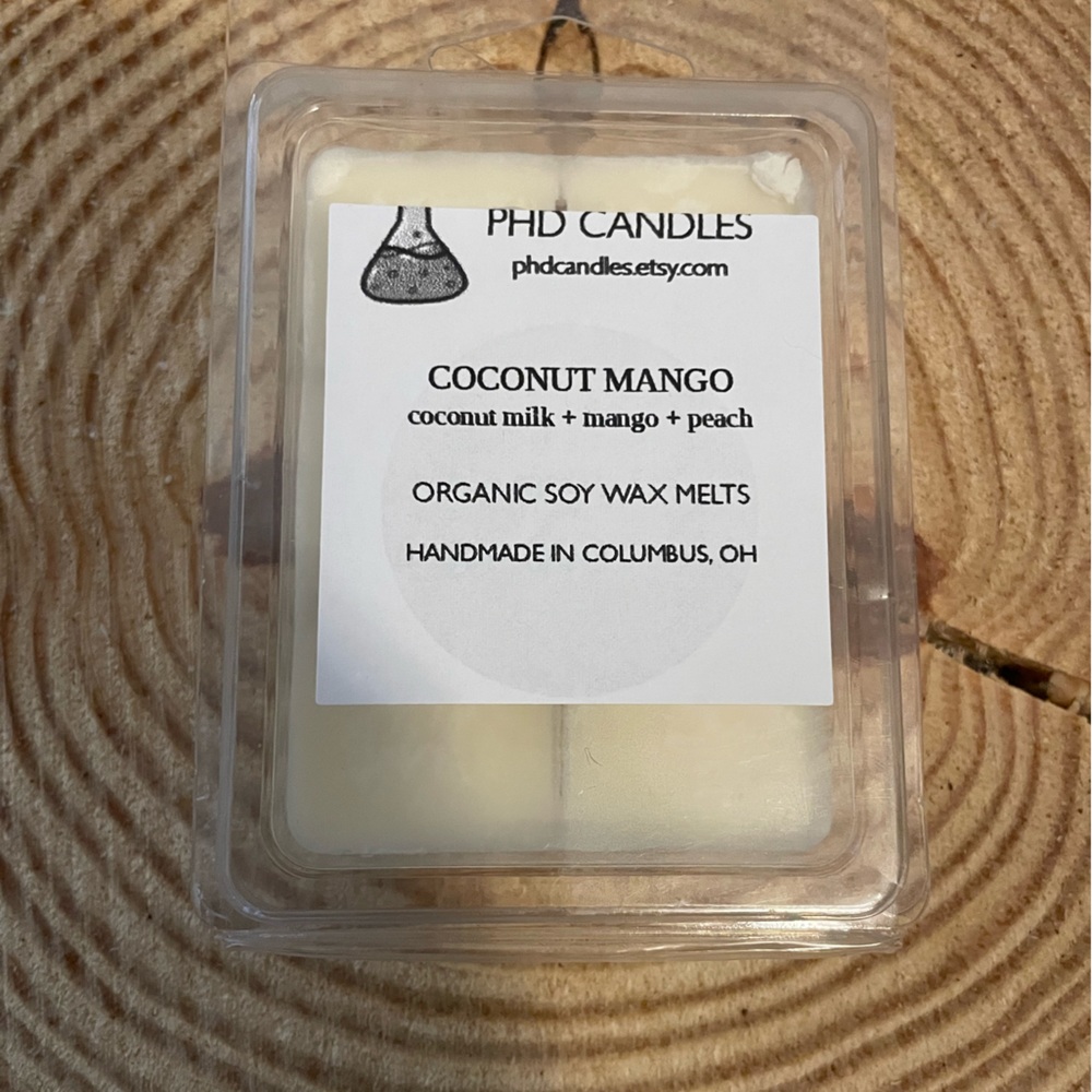 Mango and coconut wax melts